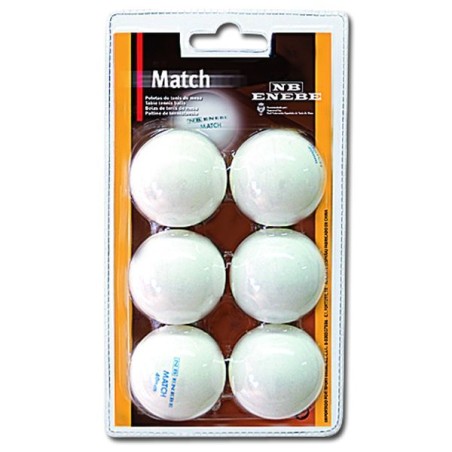 Blister 6 pelotas NB MATCH BLANCO